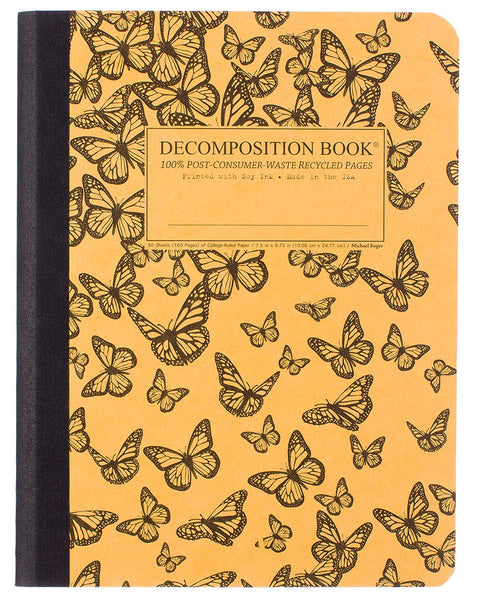 Monarch Migration Large Ruled Notebook