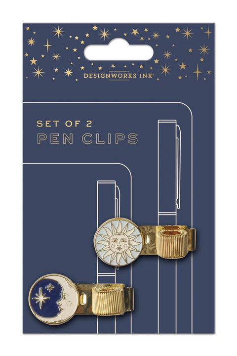 Celestial Pen Clips Set of 2