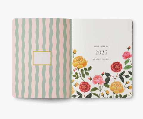 2025 Monthly Appointment Notebook - Roses