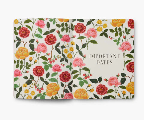 2025 Monthly Appointment Notebook - Roses