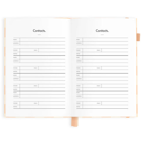 Salmon Check 2025 Weekly Planner - Horizontal - A5