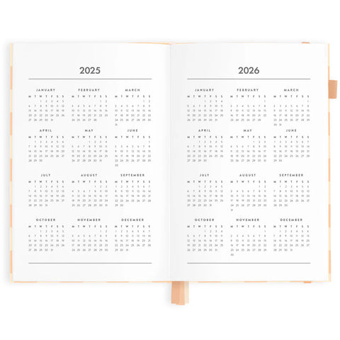 Salmon Check 2025 Weekly Planner - Horizontal - A5