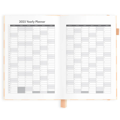 Salmon Check 2025 Weekly Planner - Horizontal - A5