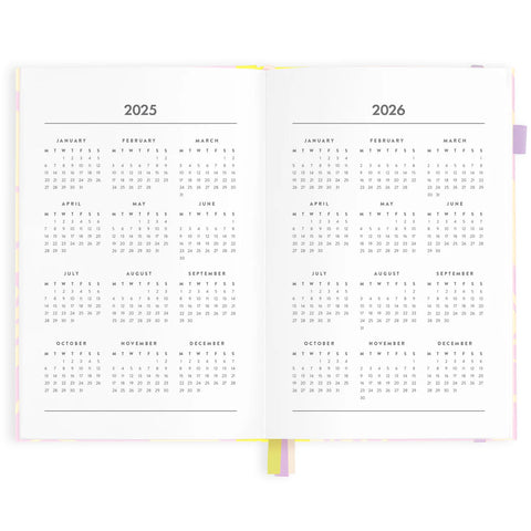 Acid Wash 2025 Weekly Planner - Horizontal - A5