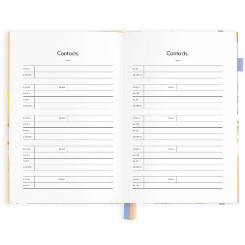 Botanika Peach 2025 Weekly Planner - Vertical - A5