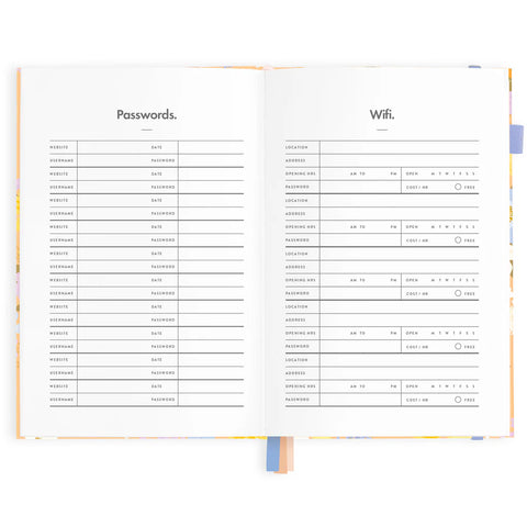 Botanika Peach 2025 Weekly Planner - Vertical - A5