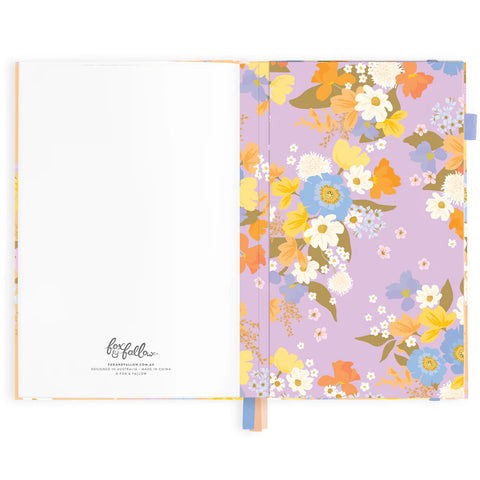 Botanika Peach 2025 Weekly Planner - Vertical - A5