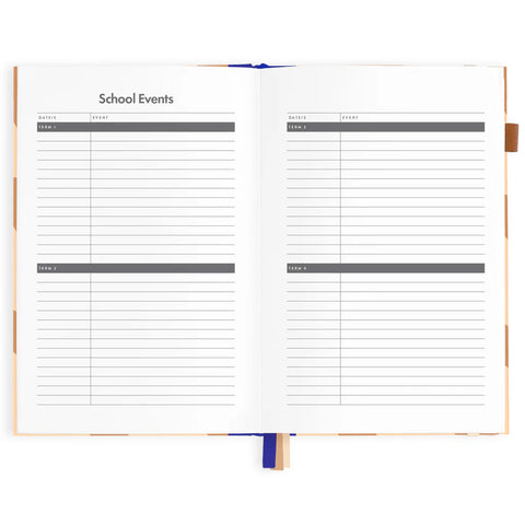 Mocha Swirl 2025 Academic Planner - Vertical - A5