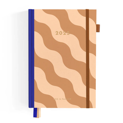 Mocha Swirl 2025 Academic Planner - Vertical - A5