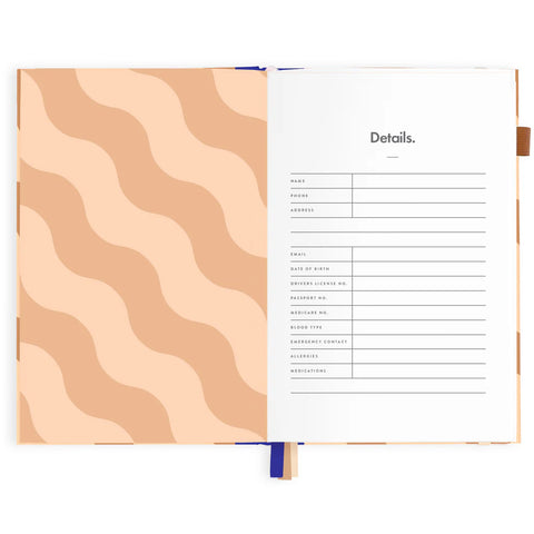 Mocha Swirl 2025 Academic Planner - Vertical - A5