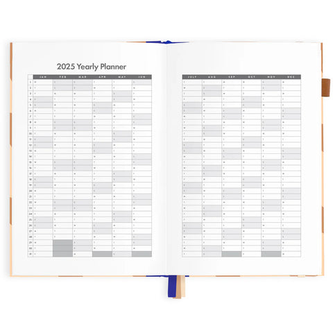 Mocha Swirl 2025 Academic Planner - Vertical - A5