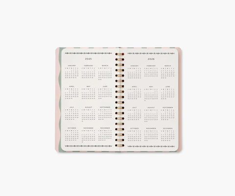 Spiral 2025 Bi-Weekly Pocket Planner - Roses