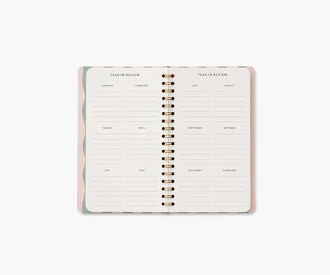 Spiral 2025 Bi-Weekly Pocket Planner - Roses