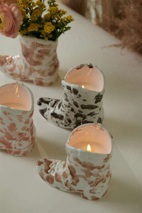 Cowboy Boot Candle - Desert Peach