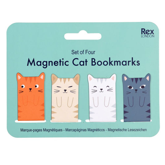 Magnet Cat Bookmarks set of 4