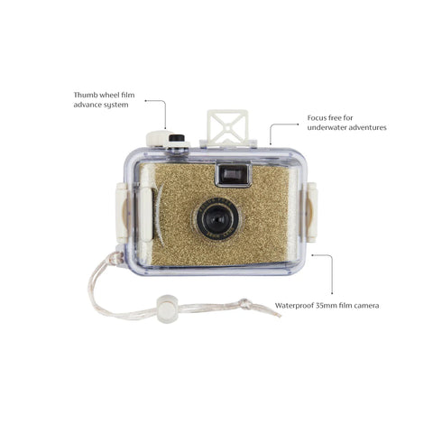 Underwater Camera - Glitter Gold