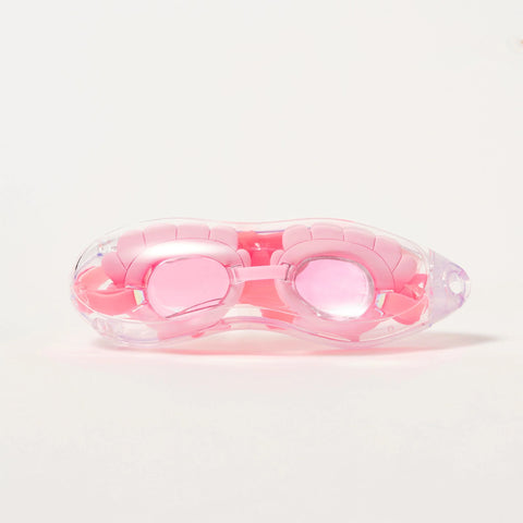 Mini Swim Goggles - Melody the Mermaid Neon Strawberry