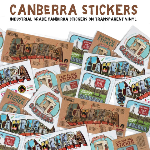 Canberra Word Sticker