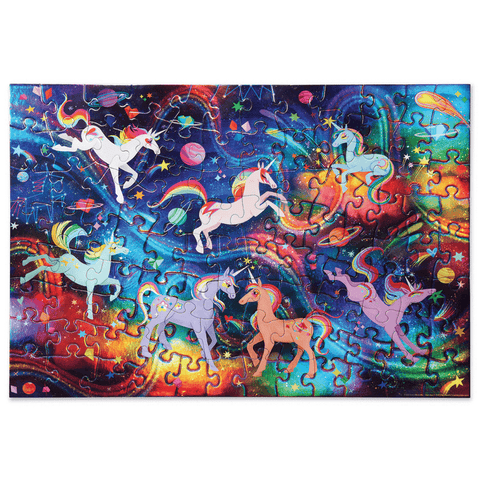 Unicorn Galaxy Holographic Puzzle 100 Piece