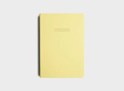 Classic 2025 Diary - Weekly - A5 - Soft Cover - Lemon