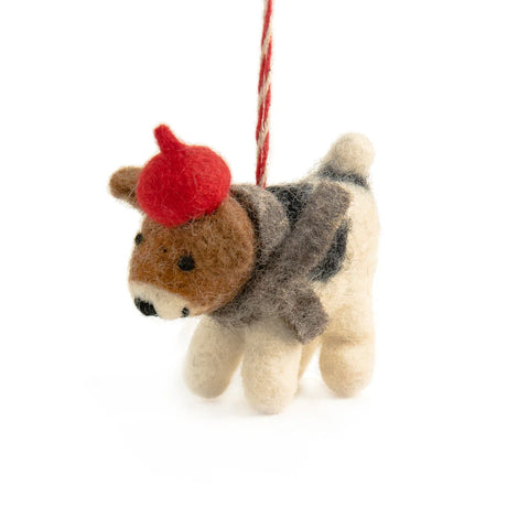 Felt Christmas Decoration - Delilah Dog