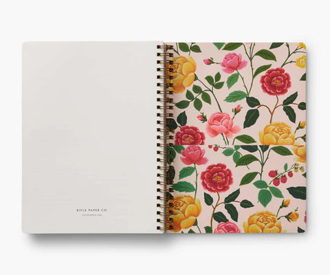 Softcover Spiral 2025 Weekly Planner - Roses