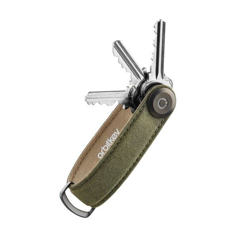 Khaki Green Waxed Canvas Orbitkey