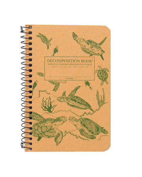 Sea Turtles Pocket Spiral Ruled Notebook