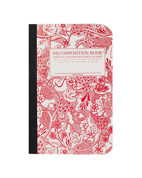 Notebook Pocket Ruled Wild Garden