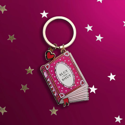 Slut for Smut Keyring - Pink