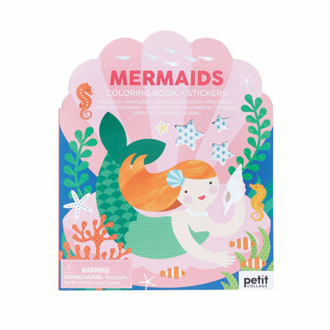 Colouring Book with Stickers Mermaids