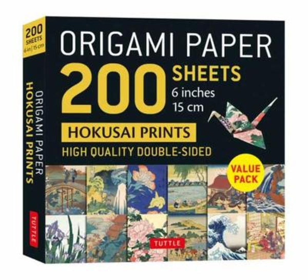 Origami Paper 200 Sheets Hokusai Prints 6 (15 Cm) - By Tuttle