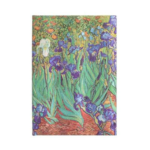 Van Gogh's Irises Midi Unlined Hardcover Journal by Paperblanks - 9781439782057